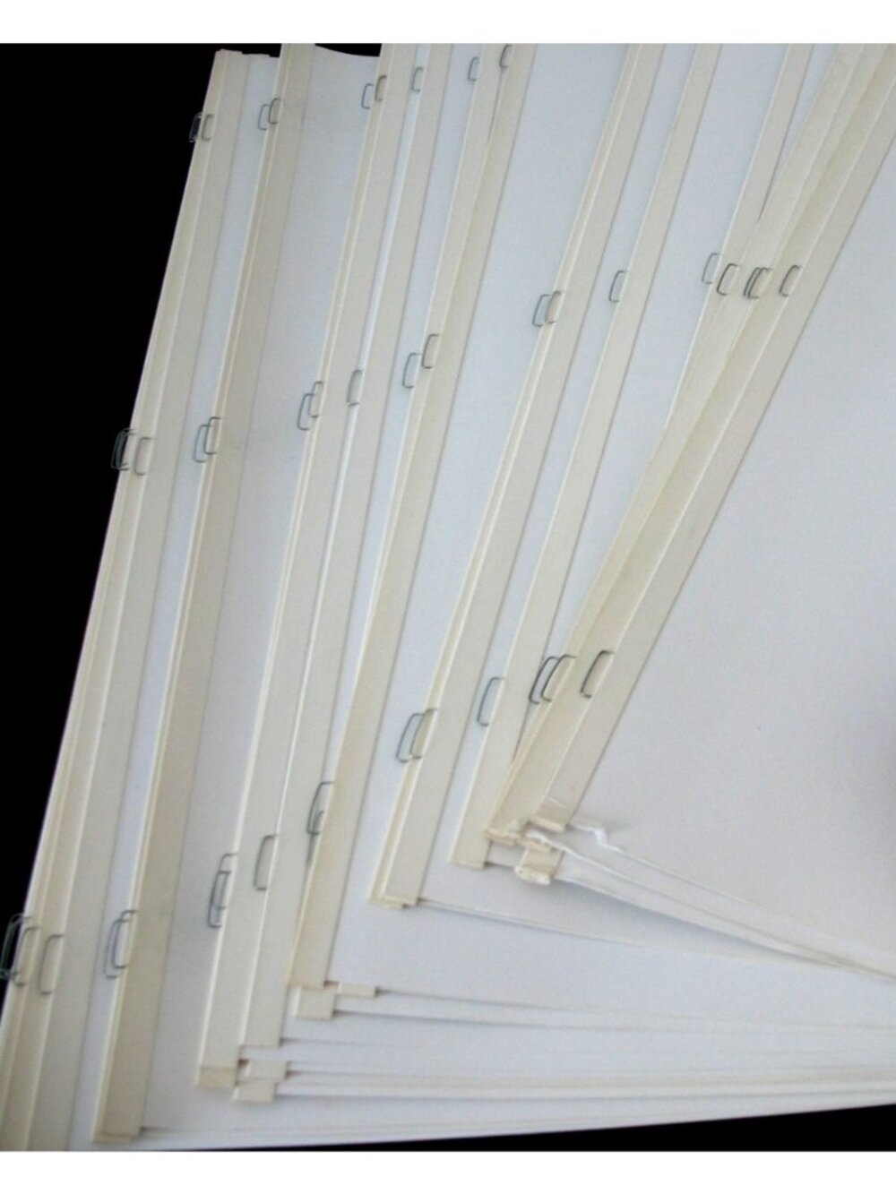 Large Lot Loose Creative Memories 12x15 White Scrapbook Pages